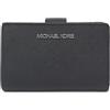 Michael Kors Portafogli Donna Bifold Blu Pallido M, nero, Taglia unica, Frizione
