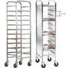 Forcar Multiservice Carrello portavassoi rinforzato inox per 10 vassoi Gastronorm. CA1451R