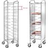 Forcar Multiservice Carrello portavassoi universale in acciaio inox 10 vassoi. CA 1455