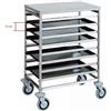 Forcar Multiservice Carrello portateglie in acciaio inox da 8 teglie 60x40. CA1483