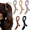 RYMAUP 6 fermagli per capelli a banana da donna, fermagli piatti per capelli, graziosi fiocchi, fermagli per artigli, forte tenuta, fermagli per coda di cavallo, clip per capelli spessi e sottili