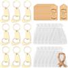 YILANJIN Apribottiglie Portachiavi, 10 Pezzi Metallo Portachiavi Apribottiglie per Feste, Piccolo Portachiavi con Sacchetti per Decorazione, Footprint Portachiavi per Shower Party, Compleanno, Feste