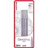 Uni-Ball Graceful Grey, penna fineliner uni-PIN da disegno, 3 pezzi, grigio
