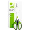 Q-Connect Forbici in blister Q-Connect Softgrip lame simmetriche grigio/verde 17,5 cm KF00753