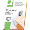 Q-Connect Etichette universali Q-Connect bianco 52,5x29,7 mm - 40 et./foglio - conf. da 100 fogli - KF00574