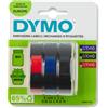 Dymo Nastri a rilievo per etichettatrici Dymo vinile 9 mm x 3 m assortiti blister da 3 - S0847750
