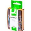 Q-Connect Fermagli Q-Connect in metallo N. 5 - 50 mm punta rotonda - colori assortiti - conf. 30 pz - KF02027
