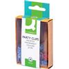 Q-Connect Mini-mollette fermacarte Q-Connect 25 mm colori assortiti Scatola da 20 pezzi - KF02034