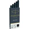 Parker Cartucce inchiostro per stilografica Parker Quink nero F confezione da 5 - 1950382