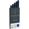 Parker Cartucce inchiostro per stilografica Parker Quink blu confezione da 5 - 1950384