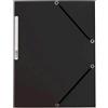 Q-Connect Cartellina a 3 lembi con elastico Q-Connect 24,3x32 cm cartoncino manilla 375 g/m² grigio - KF02169
