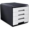 Arda Cassettiera 4 cassetti ARDA Mydesk polistirolo e materiale infrangibile grigio/bianco - 18P4PB