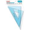 Arda Coppia squadre ARDA Linea Tecnoschool plastica azzurro trasparente Formato 45° e 60° 30 cm conf. 2 pezzi - 60330SS