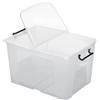 Strata Contenitore con doppio coperchio in ppl 65 L Strata riciclabile impilabile trasparente - 2006860110