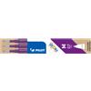 Pilot Refill penne a sfera Pilot Frixion Ball e Clicker 0,7 mm viola Set 3 pezzi - 006646