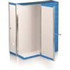 Brefiocart Scatola con cerniera in metallo Box 1 - apertura parziale Brefiocart 37,5x29,5 cm dorso da 9 cm blu - RESX101.BL