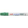 Uni Paint Marcatore permanente PAINT punta tonda 2,8 mm VERDE SCURO M PX20 VS