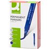 Q-Connect Marcatore permanente Q-Connect punta a scalpello 1,2-5 mm blu KF26043