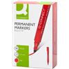 Q-Connect Marcatore permanente Q-Connect punta tonda 2-3 mm rosso KF26047
