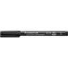 Staedtler Penna a punta sintetica Staedtler Lumocolor permanent pen 313 S nero 313-9
