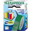 Syrom Nastro adesivo in tela Tes 702 SYROM formato 19 mm x 2,7 m - materiale tela plastificata verde - 7567