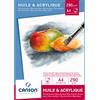 Canson Blocco da disegno CANSON per olio e acrilico 10 fogli bianco 290 g/m² A4 C200005785
