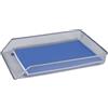 Q-Connect Vaschetta portadocumenti Q-Connect caricamento frontale 35x27xH.3 cm argento - KF00843