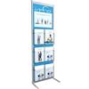 Paperflow Espositore da terra Paperflow Infodisplay 7 scomparti alluminio K500035