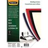 Fellowes Copertine per rilegatrici FELLOWES Delta goffrate cartoncino nero A4 250 g/m² conf. 100 pezzi - 5370405