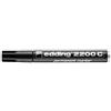 Edding Marcatore permanente edding 2200 C punta scalpello 1-5 mm nero E-2200C 001