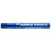 Edding Marcatore permanente edding 2200 C punta scalpello 1-5 mm blu E-2200C 003