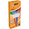 Bic Penna a sfera a scatto BIC 4 Colours Shine fusti assortiti - M 1 mm assortiti 964775