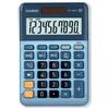Casio Calcolatrice da tavolo Casio MS-100EM-W-EP - blu - solare e batteria display 10 cifre