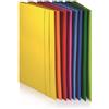 Brefiocart Cartella plastificata a 3 lembi con elastico tondo BREFIOCART in presspan 25x35 cm blu - 0208805.BL