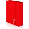 Brefiocart Cartella a 3 lembi con elastico piatto BREFIOCART NEW COLOR 25x35 cm dorso 10 cm rosso - 0221301.RO