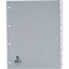 Q-Connect Divisore personalizzabile Q-Connect grigio 24,5x29,7 cm ppl 10 pagine KF01853