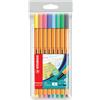 Stabilo Fineliner Stabilo Point 88 0,4 mm assortiti in colori pastello astuccio da 8 - 88/8-01