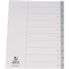 Q-Connect Divisore numerico Q-Connect grigio 22,5x29,7 cm ppl 1-10 KF01825