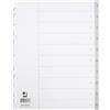 Q-Connect Divisore numerico Q-Connect grigio XL 24,5x29,7 cm ppl 1-10 KF01846