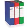 Brefiocart Cartella portaprogetti con 3 bottoni BREFIOCART NEW COLOR 25x35 cm dorso 10 cm verde scuro - 020E7008.VE