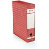 Brefiocart Registratore protocollo con custodia BREFIOCART New Color 35x28,5 cm dorso 8 cm rosso - 0201180.RO