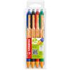 Stabilo Penna a sfera a scatto Stabilo Pointball 0,5 mm assortiti astuccio da 4 - 6030/4