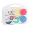 Primo Tempera a dita Primo 100 g - valigetta 6 colori assortiti in vasetti in polipropilene - 221TD100SP