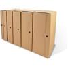 Euro-cart Porta progetti con tre bottoni EURO-CART linea Eco 25x35 cm dorso 10 cm avana CPECO10AV
