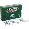 leone dell'era Fermagli Leone Dell'Era in acciaio zincato N. 5 1,1x49 mm rotondi zinco brillante scatola da 100 pz. - FZ5