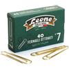 leone dell'era Fermagli Leone Dell'Era acciaio ottonato N. 7 1,6x75 mm rotondi ottone scatola da 40 pz. - FO7