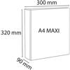 Exacompta Raccoglitore personalizzabile Exacompta A4 maxi Kreacover® bianco 4 anelli a D 60 mm - 51945E