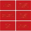 biembi Biglietti Natalizi in vassoio - 9x14 cm conf. 6 pezzi Biembi rosso BBE202C68