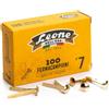 leone dell'era Fermacampioni Leone Dell'Era in acciaio testa bombata N.7 31 mm ottone scatola da 100 pz. - FC7