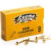 leone dell'era Fermacampioni Leone Dell'Era in acciaio testa bombata N.8 38 mm ottone scatola da 100 pz. - FC8